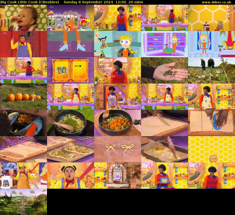 Big Cook Little Cook (CBeebies) Sunday 8 September 2024 12:00 - 12:20