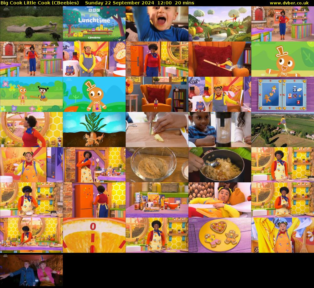 Big Cook Little Cook (CBeebies) Sunday 22 September 2024 12:00 - 12:20