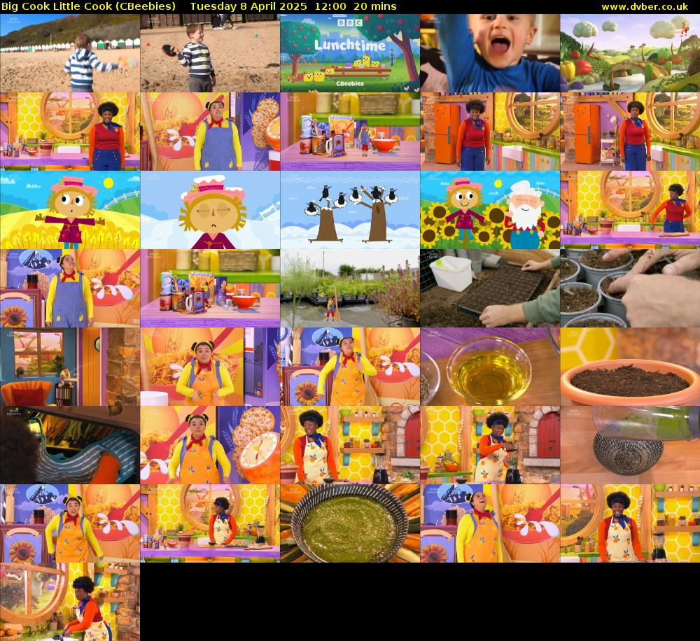 Big Cook Little Cook (CBeebies) Tuesday 8 April 2025 12:00 - 12:20
