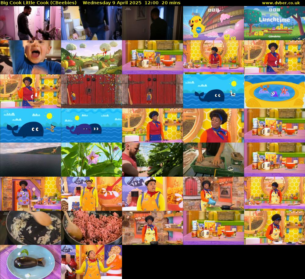 Big Cook Little Cook (CBeebies) Wednesday 9 April 2025 12:00 - 12:20