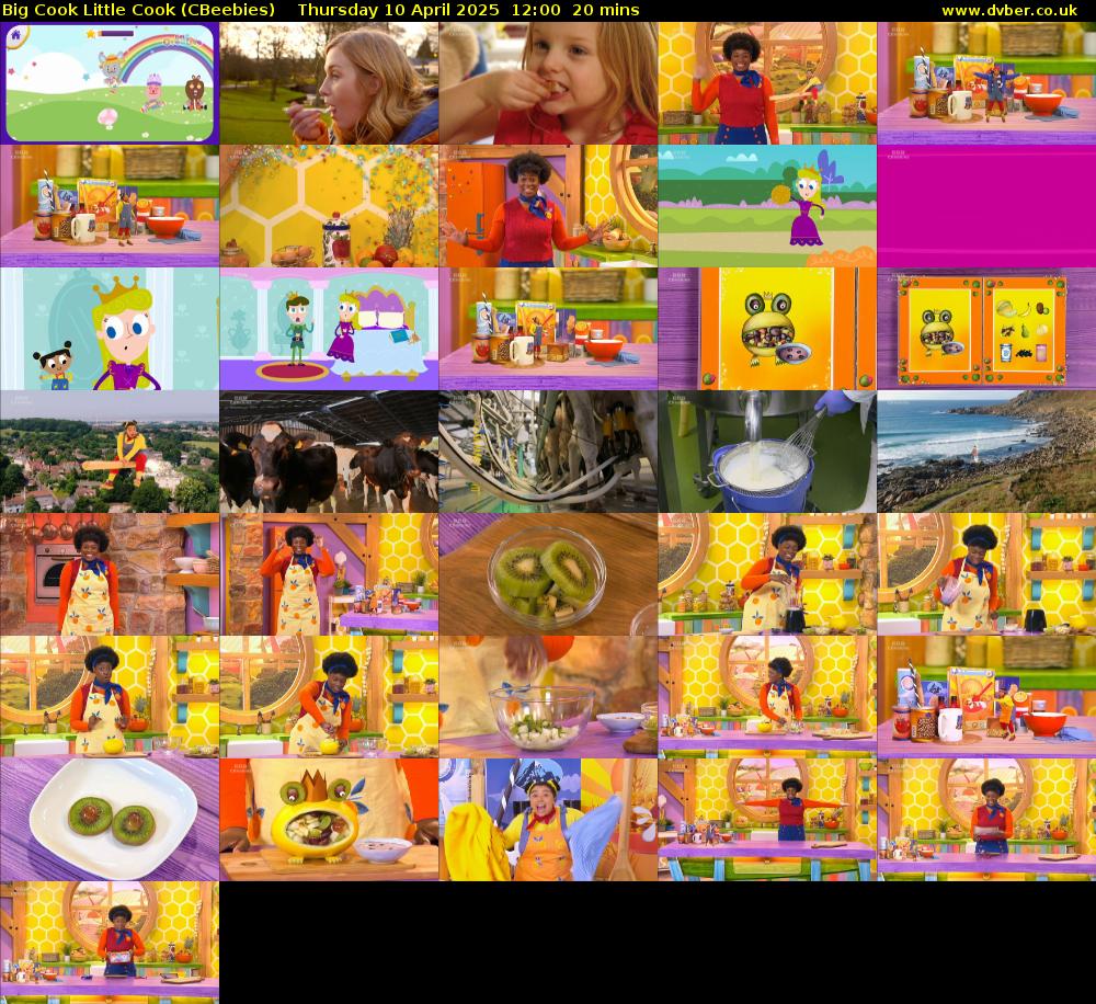 Big Cook Little Cook (CBeebies) Thursday 10 April 2025 12:00 - 12:20