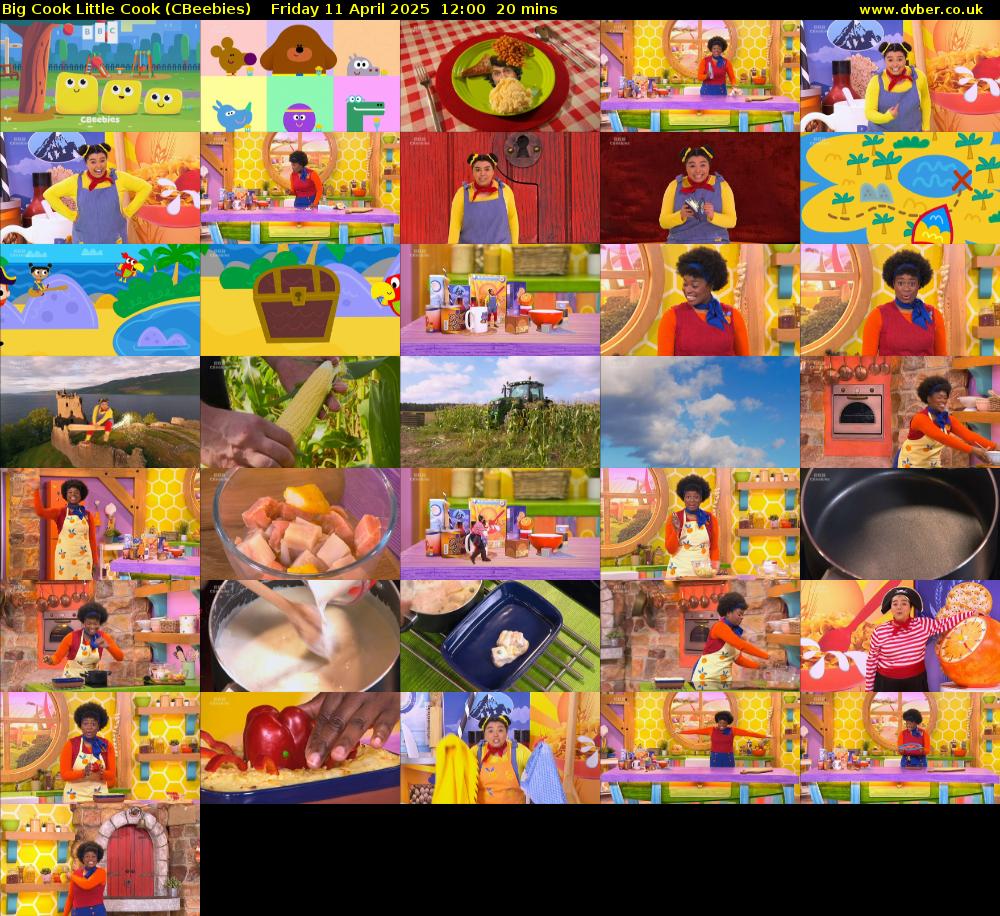 Big Cook Little Cook (CBeebies) Friday 11 April 2025 12:00 - 12:20