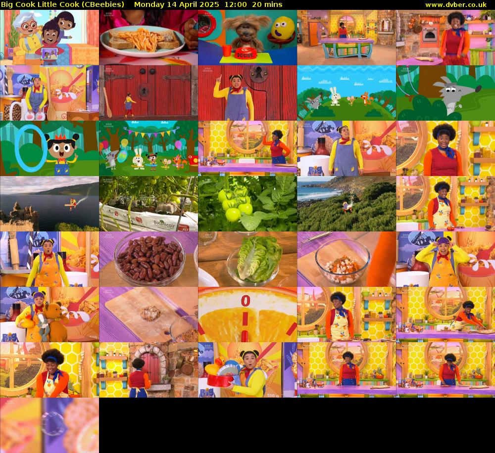 Big Cook Little Cook (CBeebies) Monday 14 April 2025 12:00 - 12:20