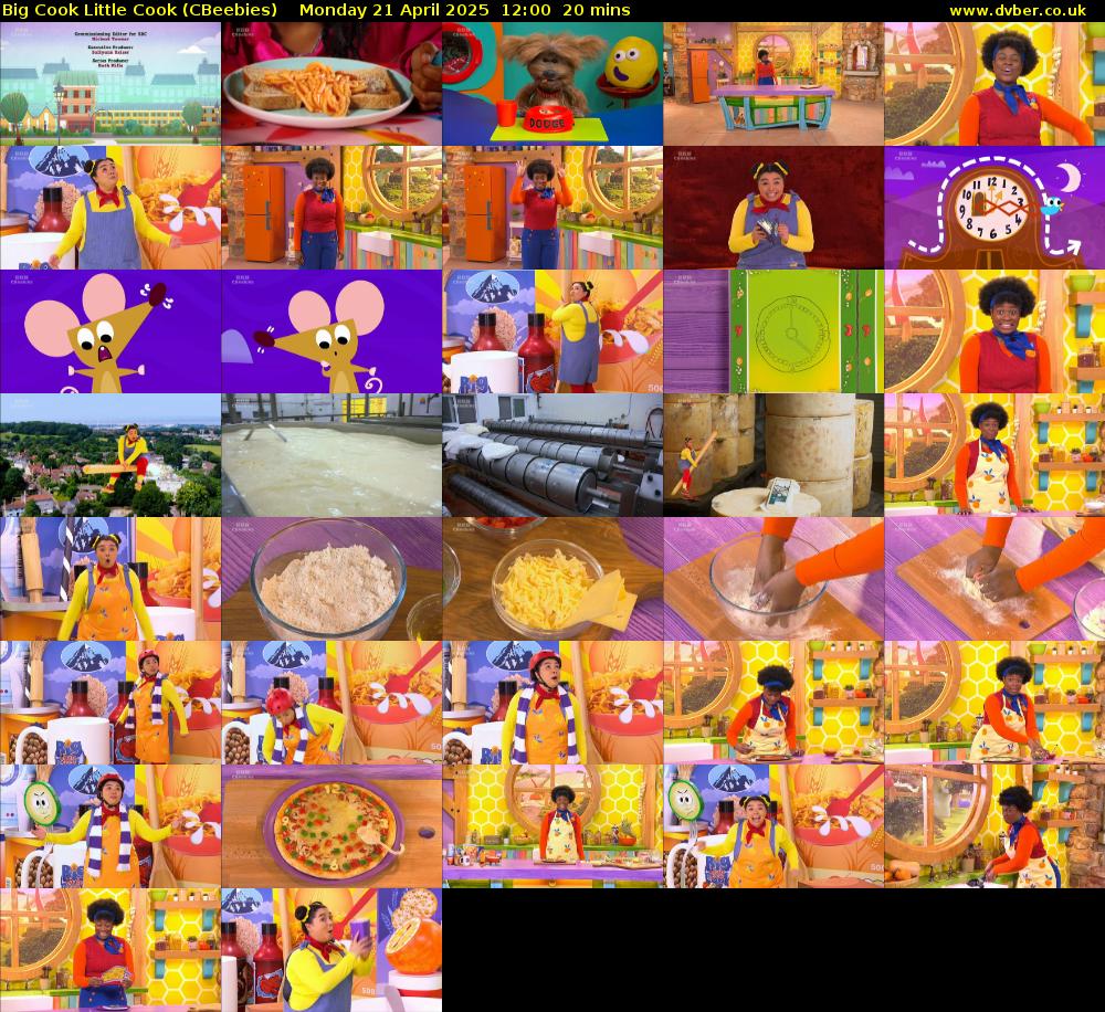 Big Cook Little Cook (CBeebies) Monday 21 April 2025 12:00 - 12:20