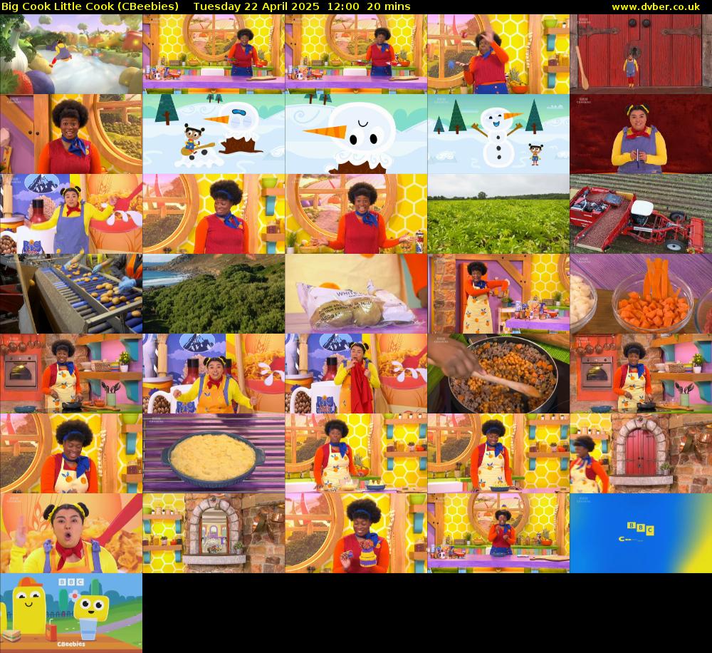 Big Cook Little Cook (CBeebies) Tuesday 22 April 2025 12:00 - 12:20