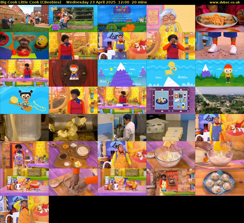 Big Cook Little Cook (CBeebies) Wednesday 23 April 2025 12:00 - 12:20