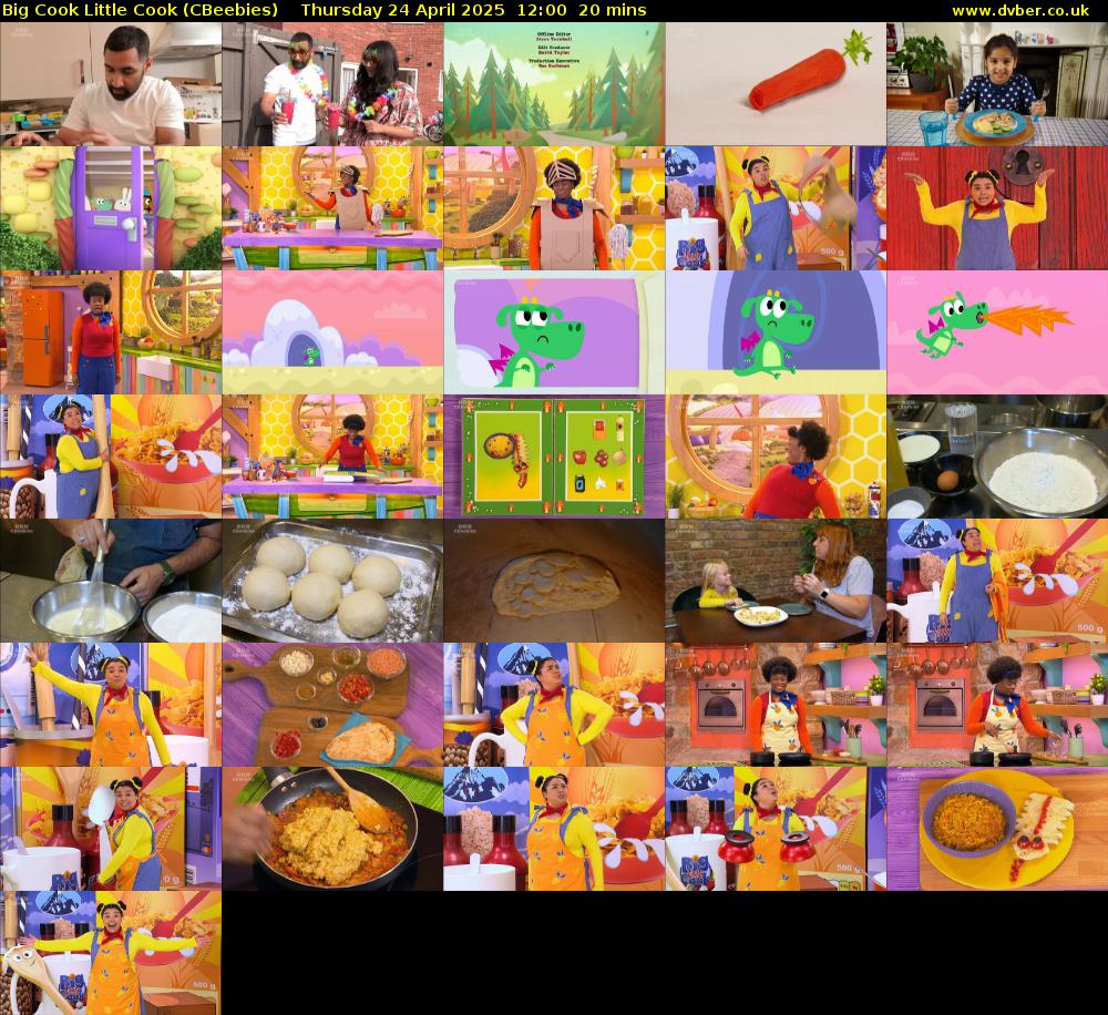 Big Cook Little Cook (CBeebies) Thursday 24 April 2025 12:00 - 12:20