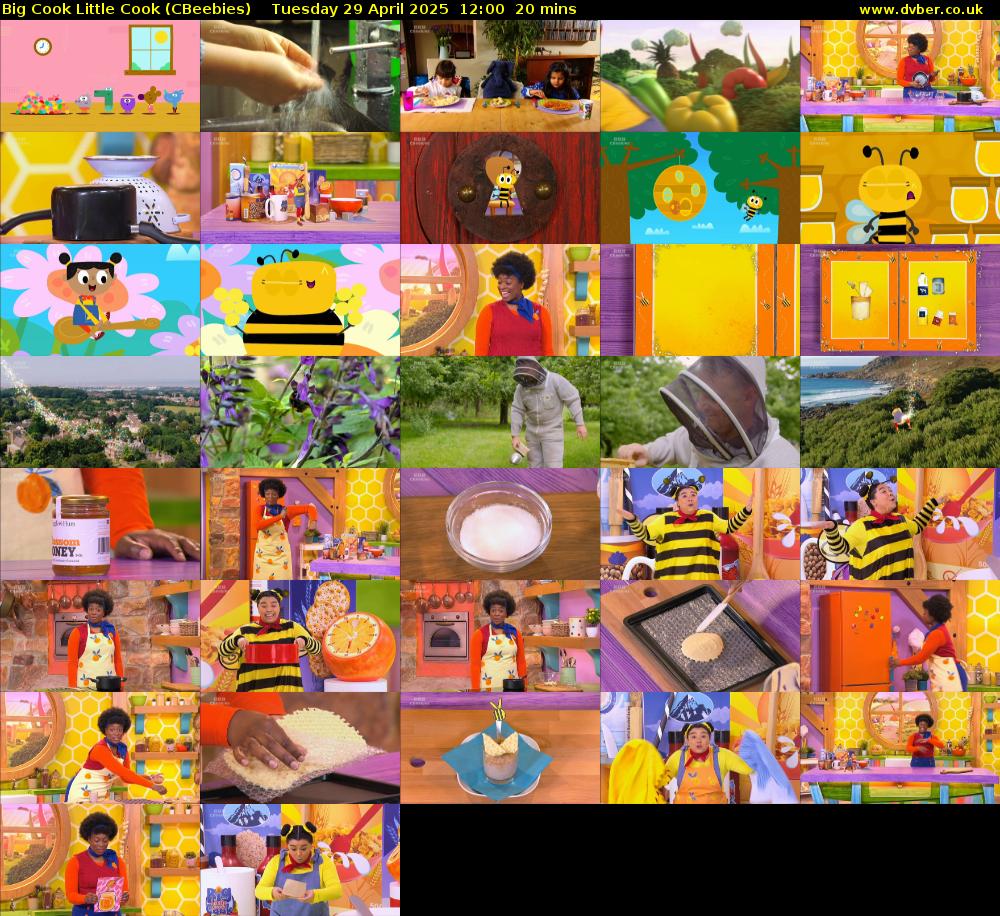 Big Cook Little Cook (CBeebies) Tuesday 29 April 2025 12:00 - 12:20