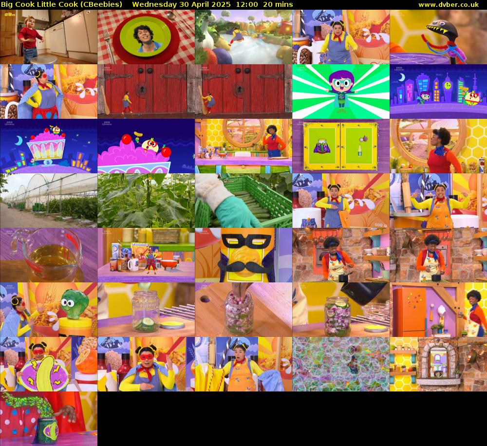 Big Cook Little Cook (CBeebies) Wednesday 30 April 2025 12:00 - 12:20