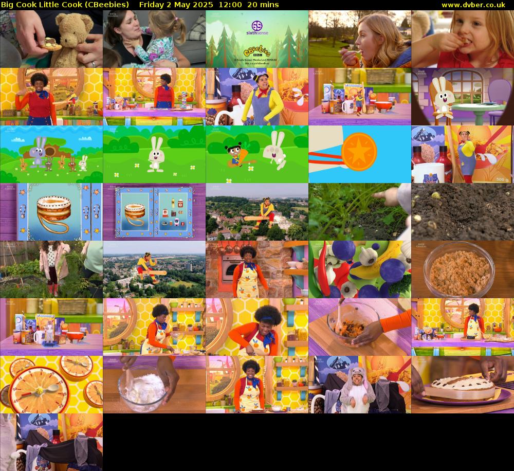 Big Cook Little Cook (CBeebies) Friday 2 May 2025 12:00 - 12:20