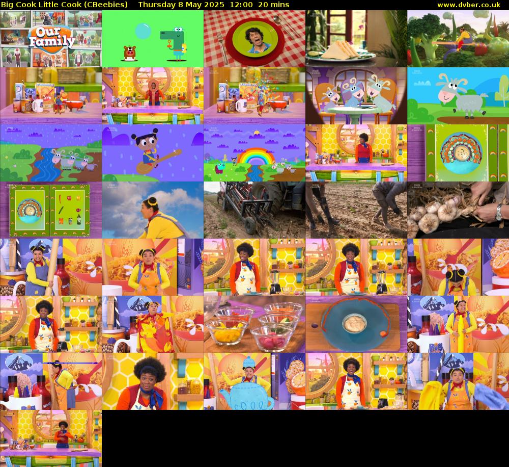 Big Cook Little Cook (CBeebies) Thursday 8 May 2025 12:00 - 12:20