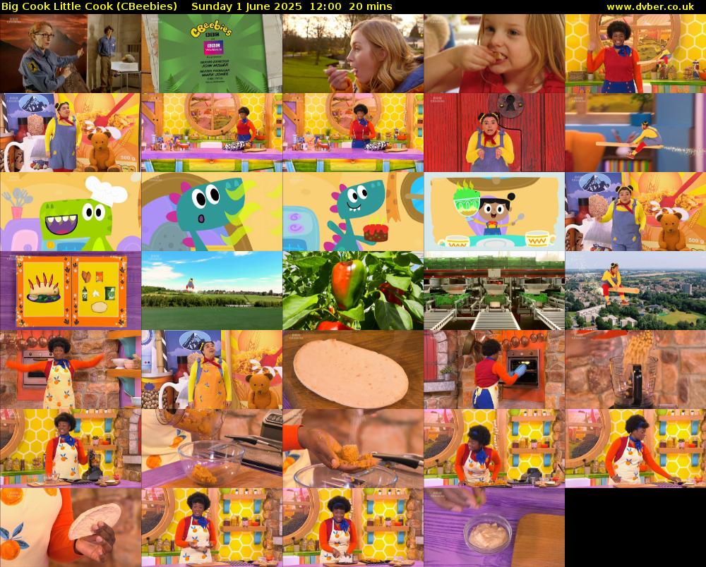 Big Cook Little Cook (CBeebies) Sunday 1 June 2025 12:00 - 12:20