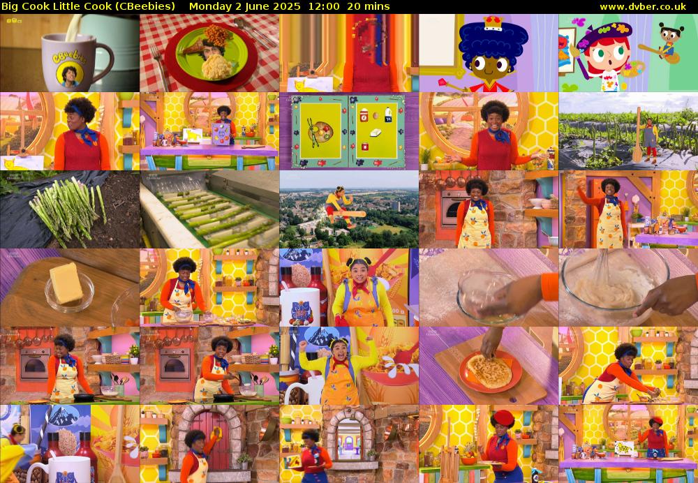 Big Cook Little Cook (CBeebies) Monday 2 June 2025 12:00 - 12:20