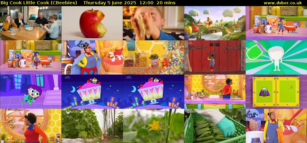 Big Cook Little Cook (CBeebies) Thursday 5 June 2025 12:00 - 12:20