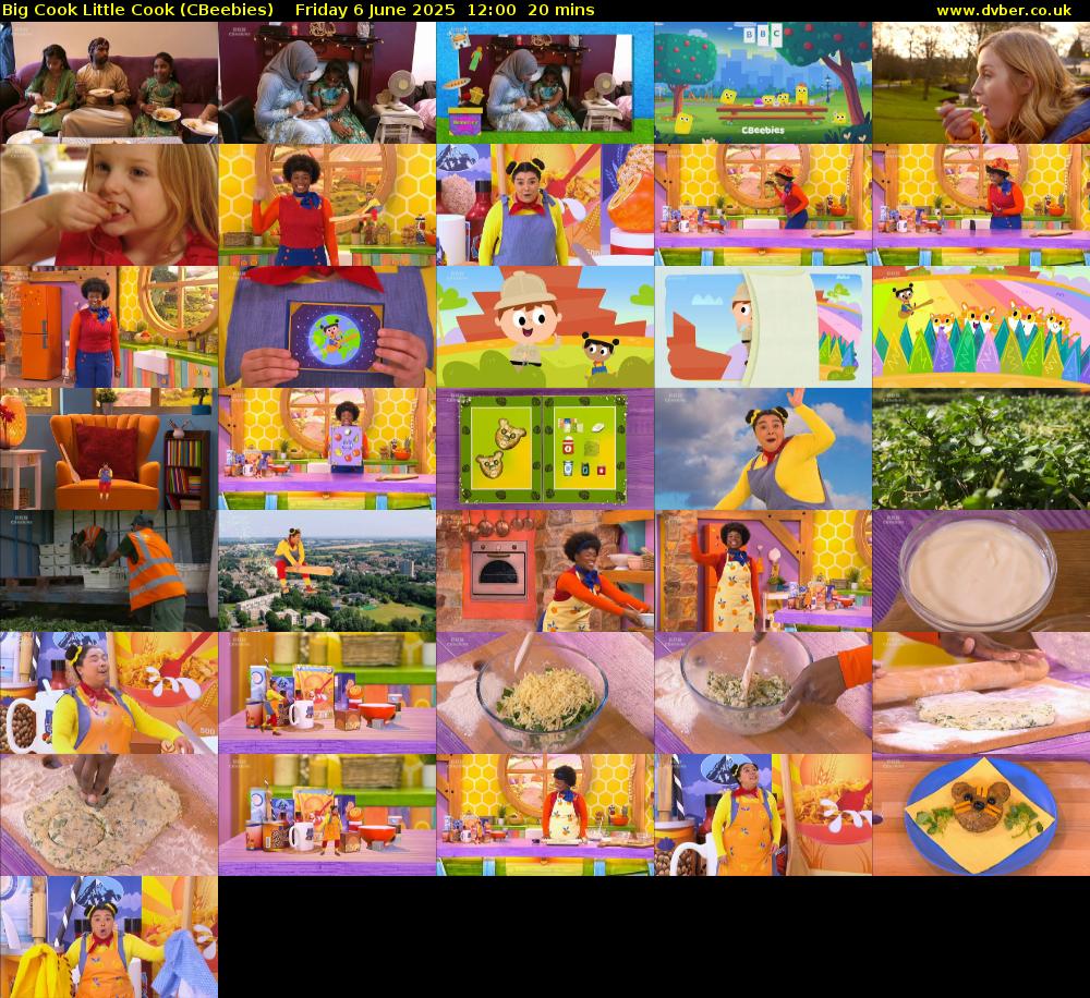 Big Cook Little Cook (CBeebies) Friday 6 June 2025 12:00 - 12:20