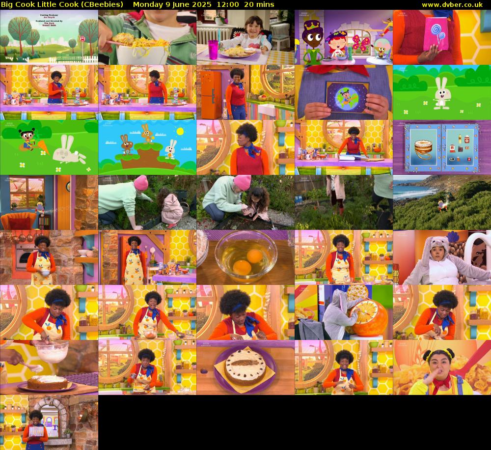 Big Cook Little Cook (CBeebies) Monday 9 June 2025 12:00 - 12:20