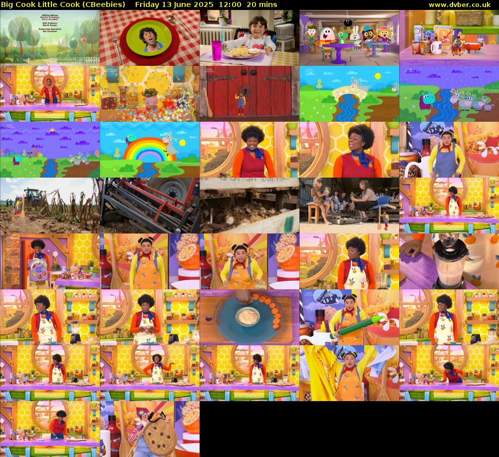 Big Cook Little Cook (CBeebies) Friday 13 June 2025 12:00 - 12:20