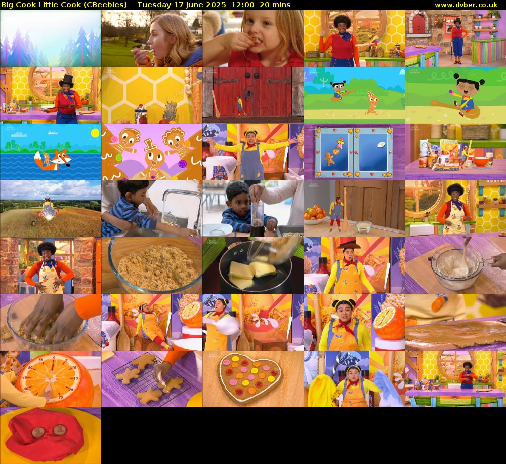 Big Cook Little Cook (CBeebies) Tuesday 17 June 2025 12:00 - 12:20