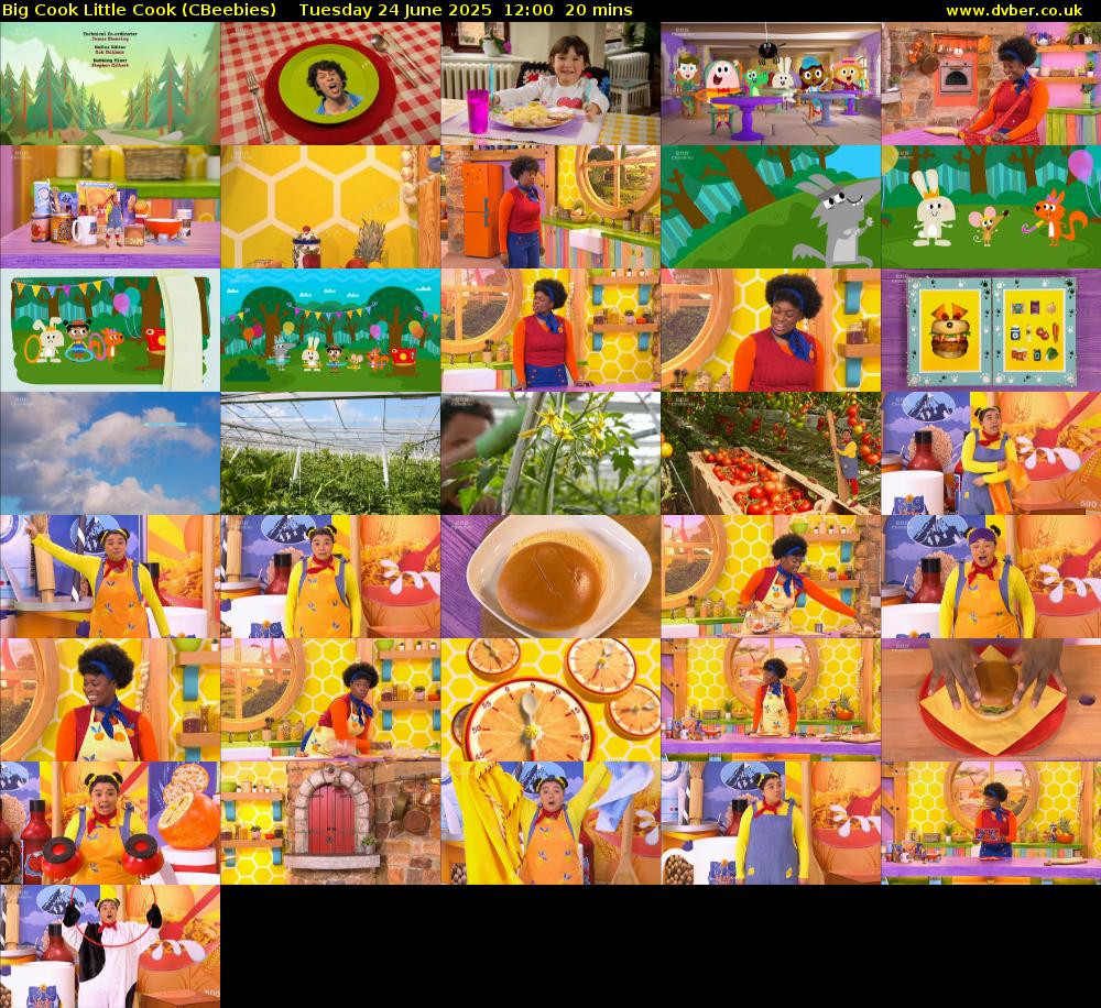 Big Cook Little Cook (CBeebies) Tuesday 24 June 2025 12:00 - 12:20