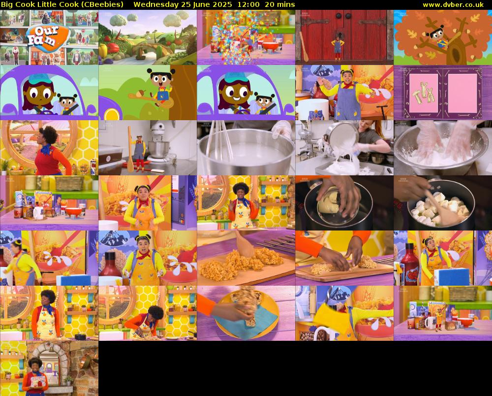 Big Cook Little Cook (CBeebies) Wednesday 25 June 2025 12:00 - 12:20