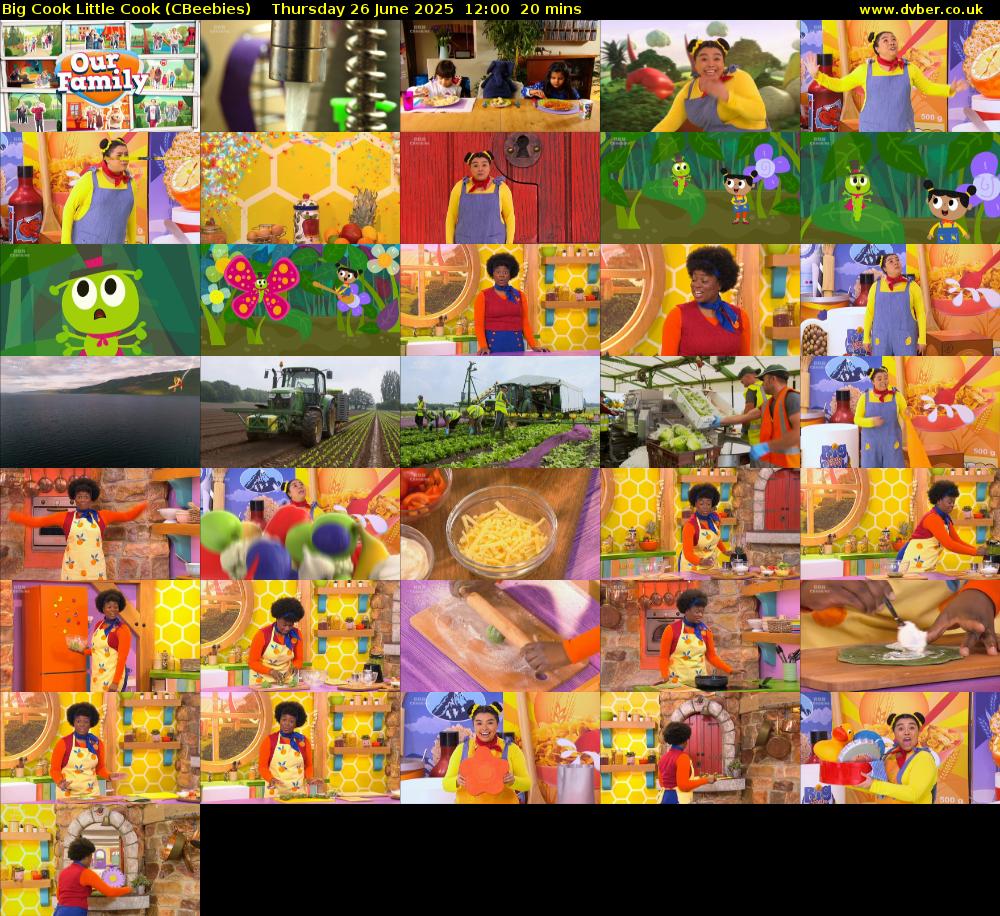 Big Cook Little Cook (CBeebies) Thursday 26 June 2025 12:00 - 12:20