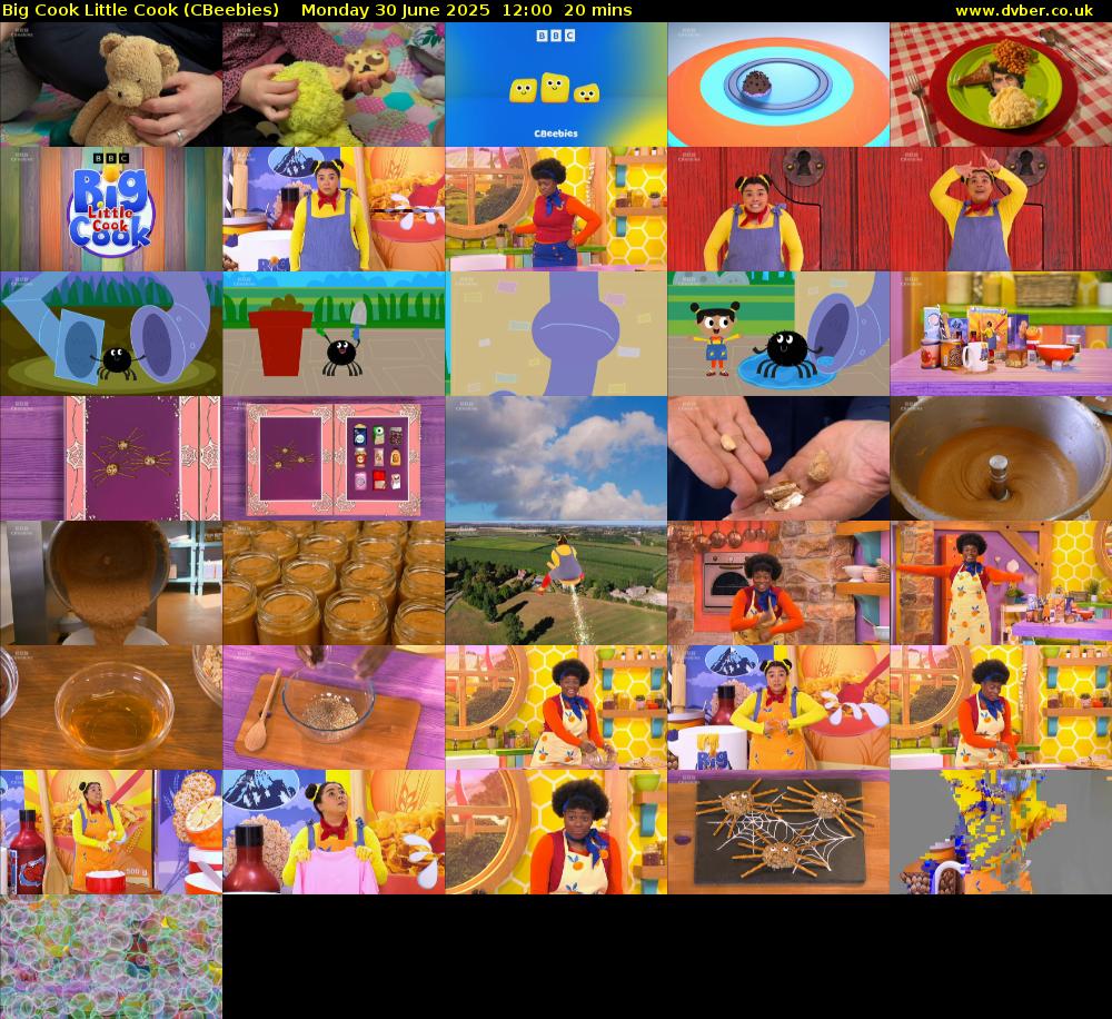 Big Cook Little Cook (CBeebies) Monday 30 June 2025 12:00 - 12:20