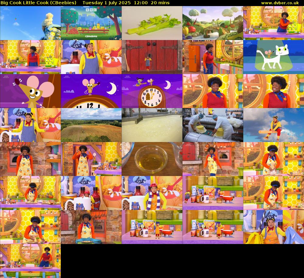 Big Cook Little Cook (CBeebies) Tuesday 1 July 2025 12:00 - 12:20