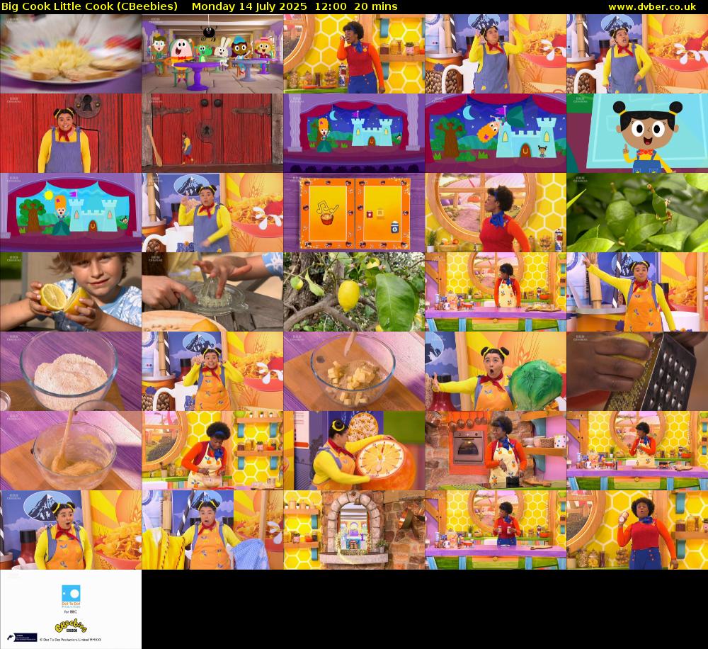 Big Cook Little Cook (CBeebies) Monday 14 July 2025 12:00 - 12:20