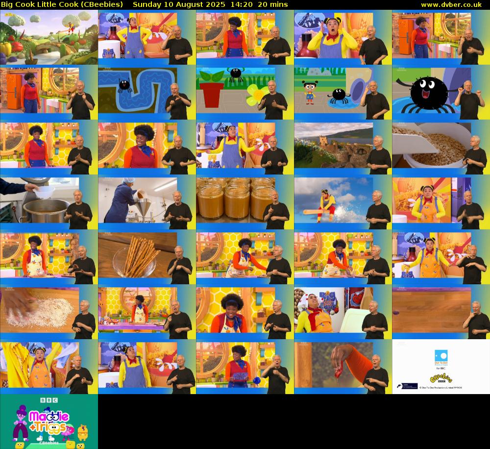 Big Cook Little Cook (CBeebies) Sunday 10 August 2025 14:20 - 14:40