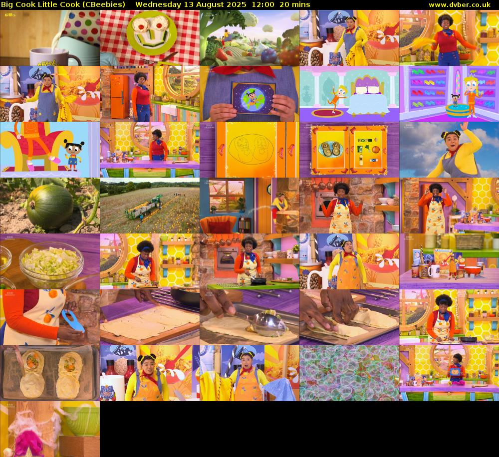 Big Cook Little Cook (CBeebies) Wednesday 13 August 2025 12:00 - 12:20
