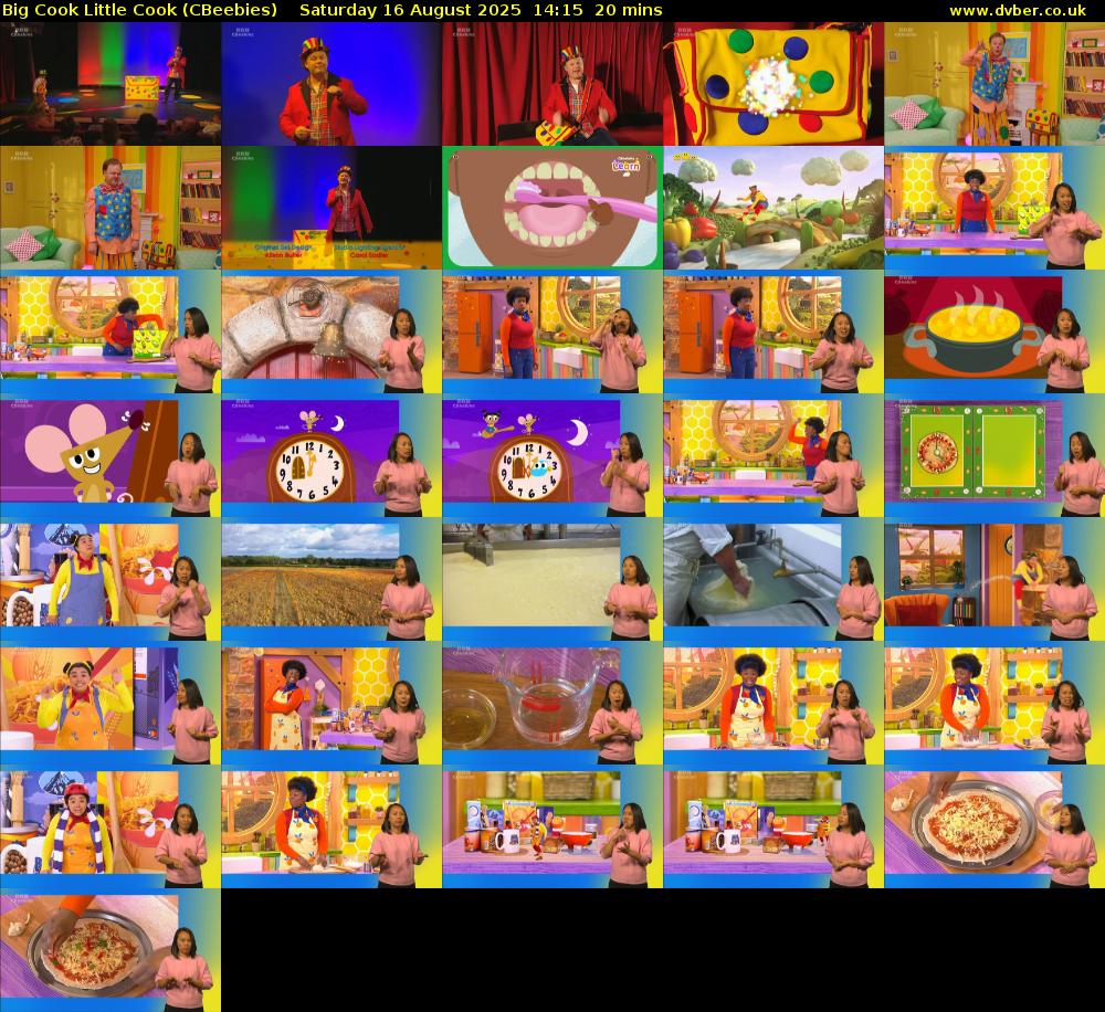 Big Cook Little Cook (CBeebies) Saturday 16 August 2025 14:15 - 14:35