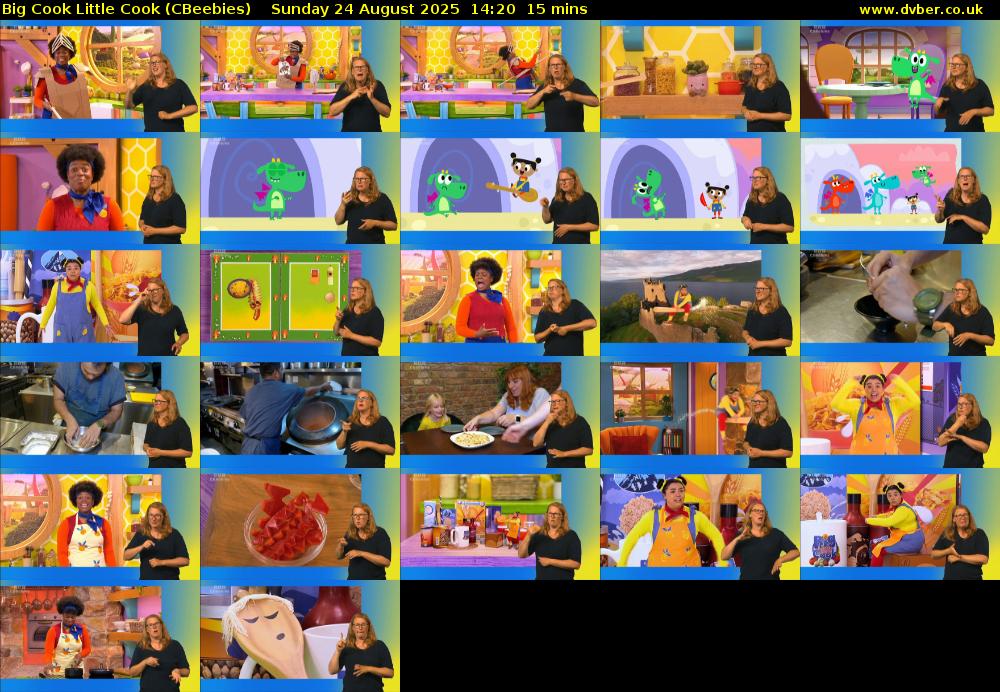 Big Cook Little Cook (CBeebies) Sunday 24 August 2025 14:20 - 14:35