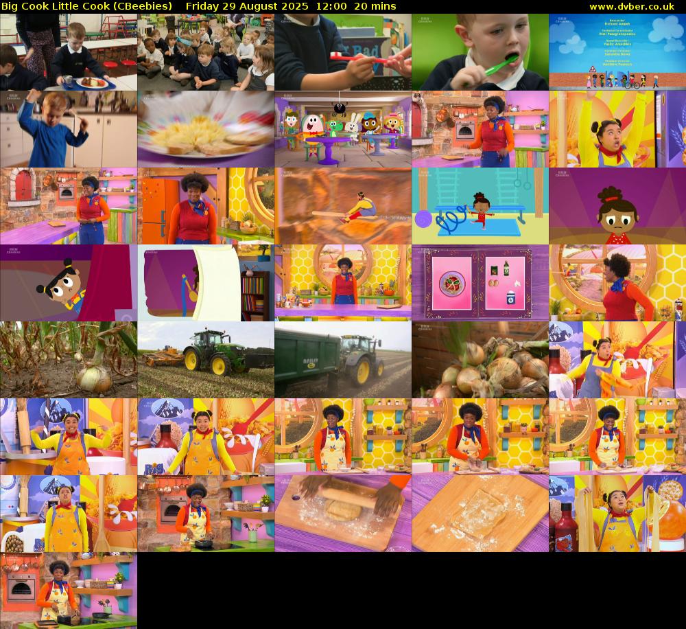 Big Cook Little Cook (CBeebies) Friday 29 August 2025 12:00 - 12:20