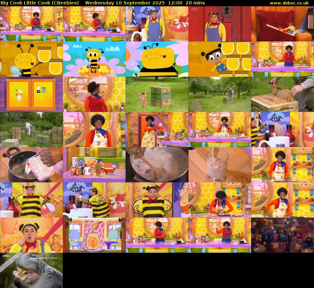 Big Cook Little Cook (CBeebies) Wednesday 10 September 2025 12:00 - 12:20