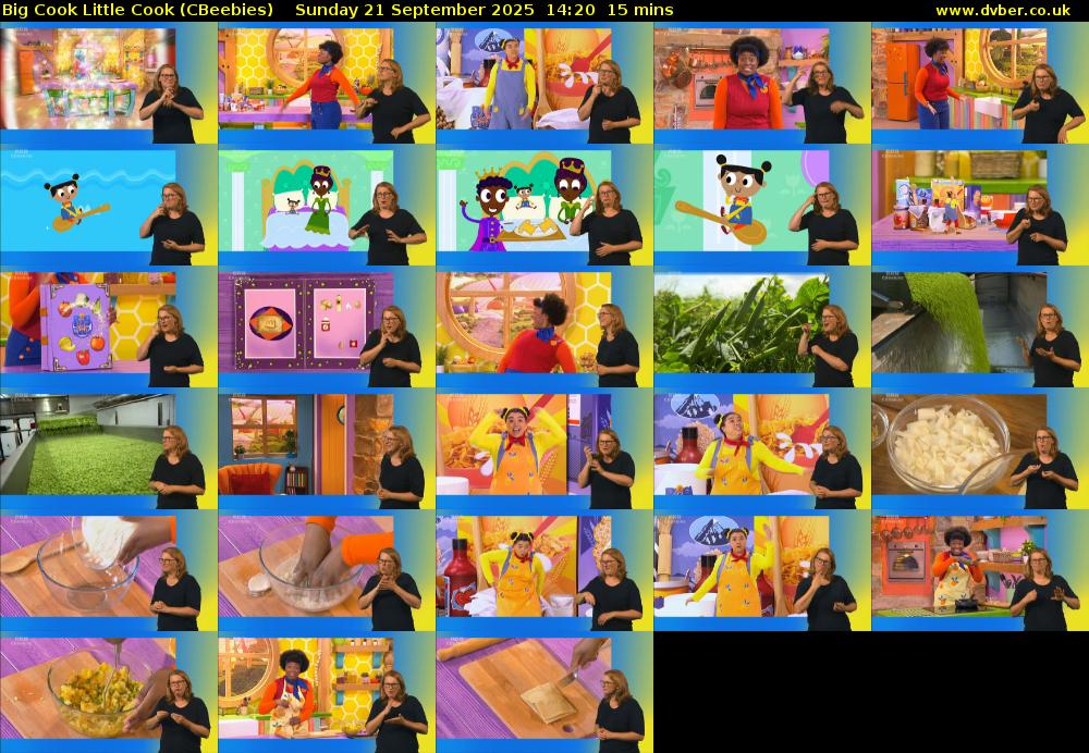 Big Cook Little Cook (CBeebies) Sunday 21 September 2025 14:20 - 14:35