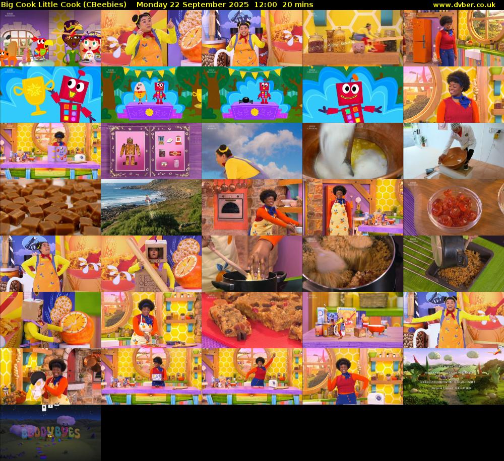 Big Cook Little Cook (CBeebies) Monday 22 September 2025 12:00 - 12:20