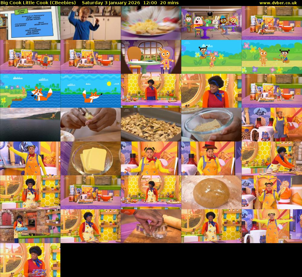 Big Cook Little Cook (CBeebies) Saturday 3 January 2026 12:00 - 12:20