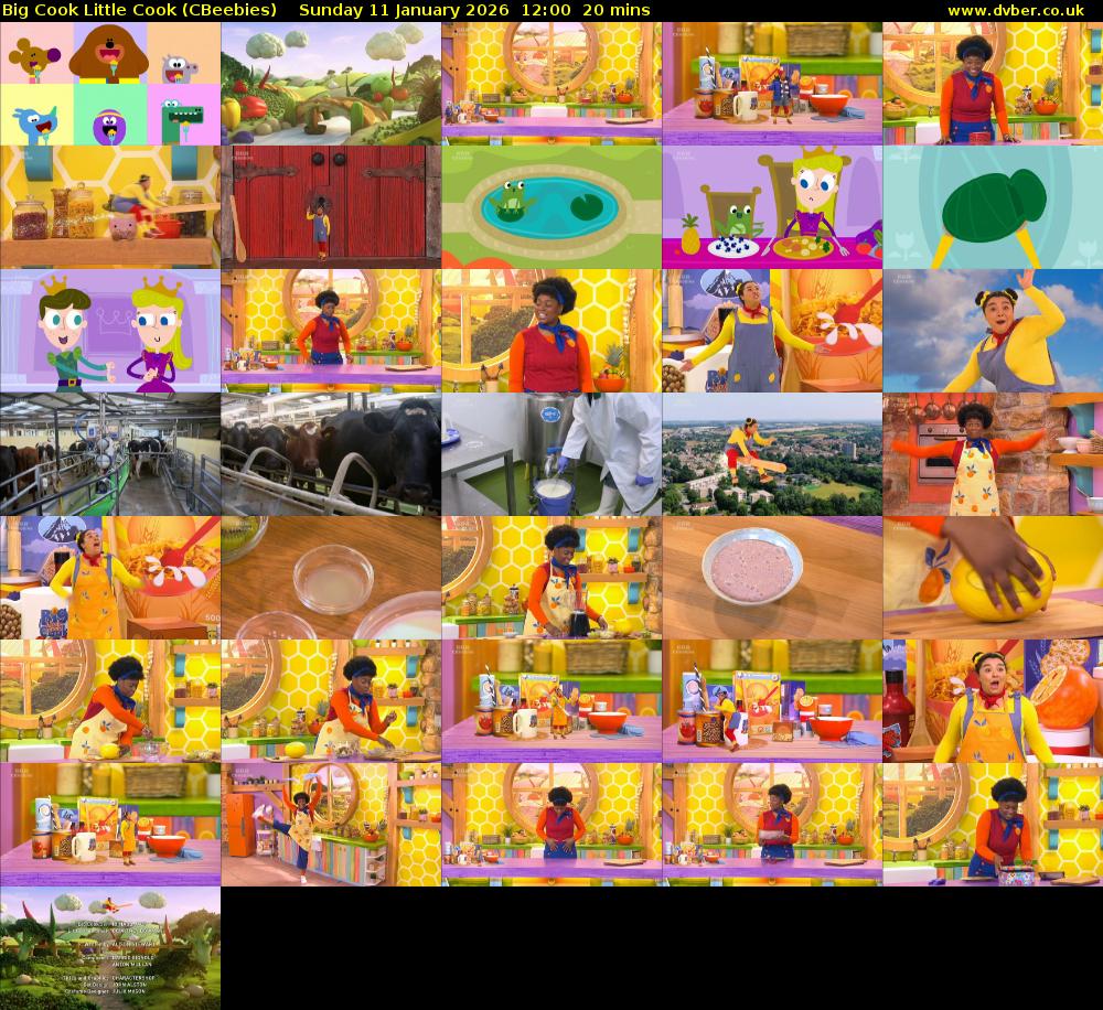 Big Cook Little Cook (CBeebies) Sunday 11 January 2026 12:00 - 12:20