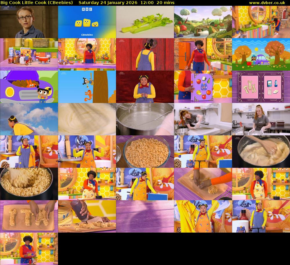 Big Cook Little Cook (CBeebies) Saturday 24 January 2026 12:00 - 12:20
