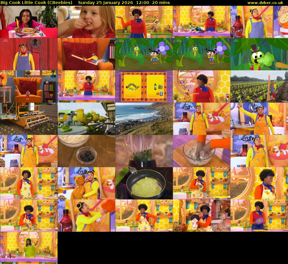 Big Cook Little Cook (CBeebies) Sunday 25 January 2026 12:00 - 12:20