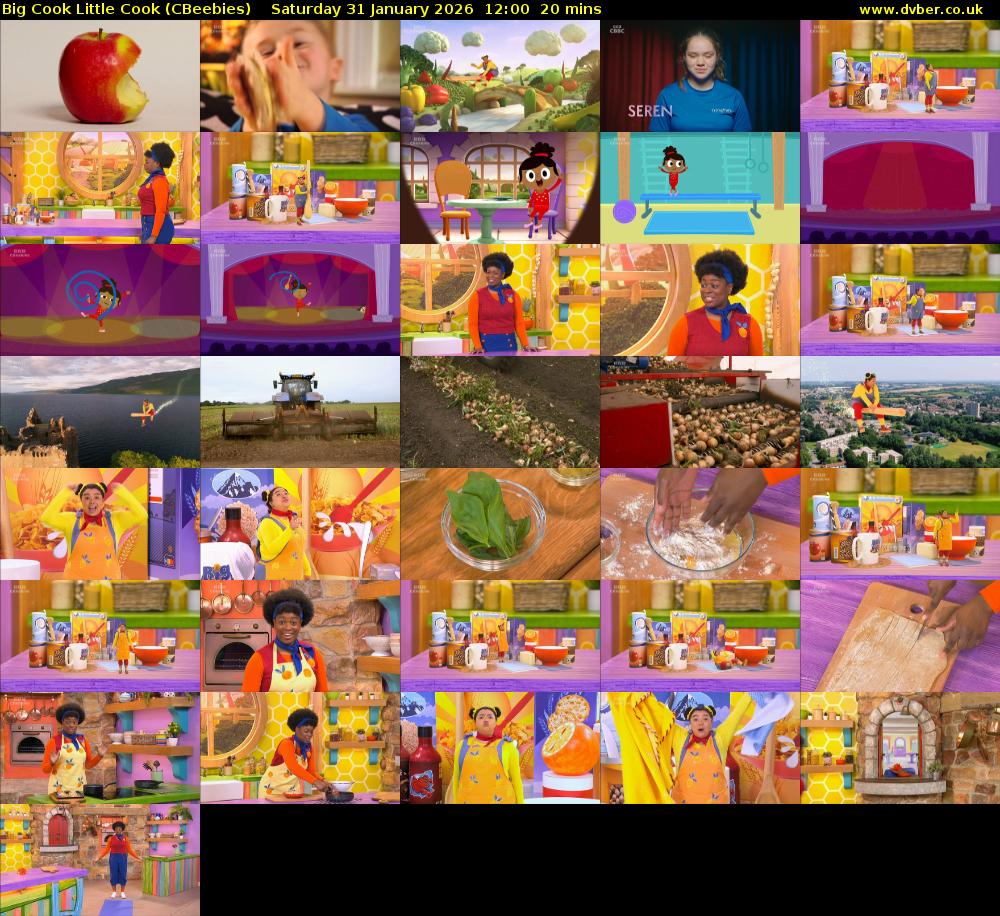 Big Cook Little Cook (CBeebies) Saturday 31 January 2026 12:00 - 12:20