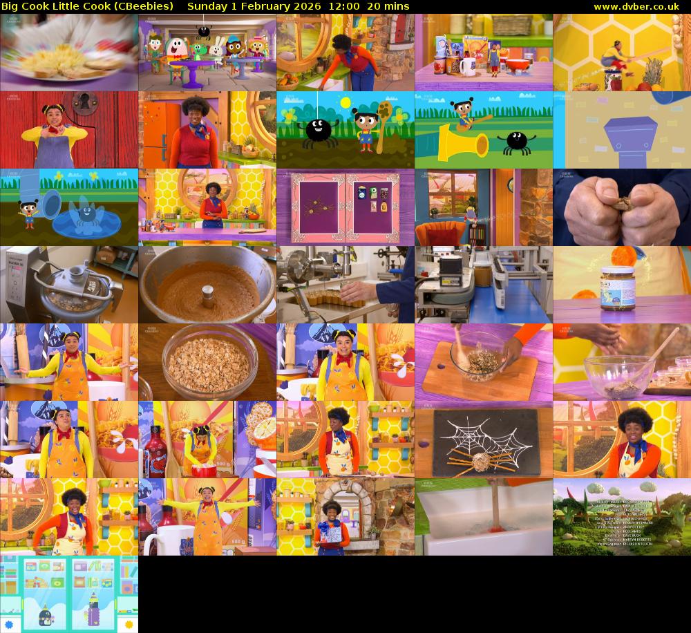 Big Cook Little Cook (CBeebies) Sunday 1 February 2026 12:00 - 12:20