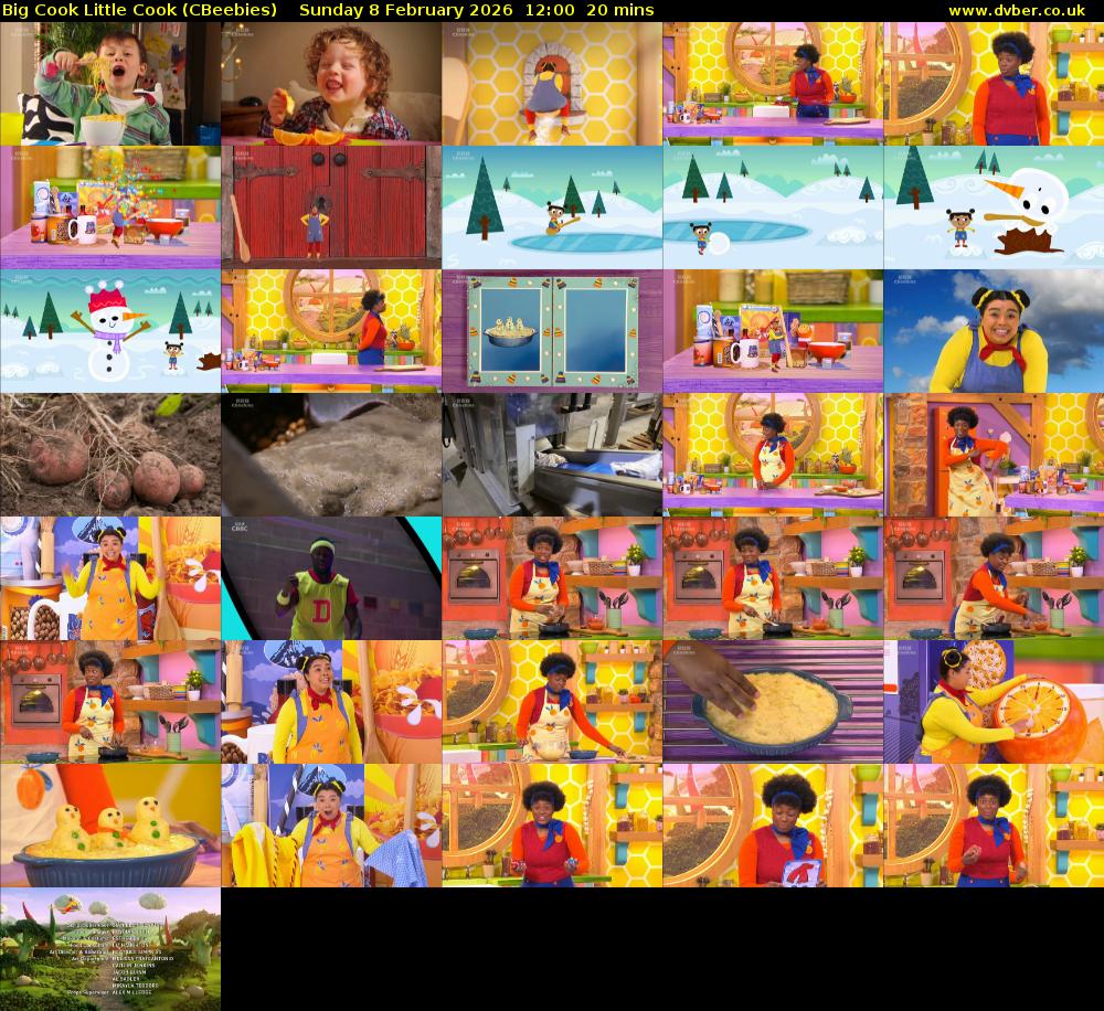 Big Cook Little Cook (CBeebies) Sunday 8 February 2026 12:00 - 12:20