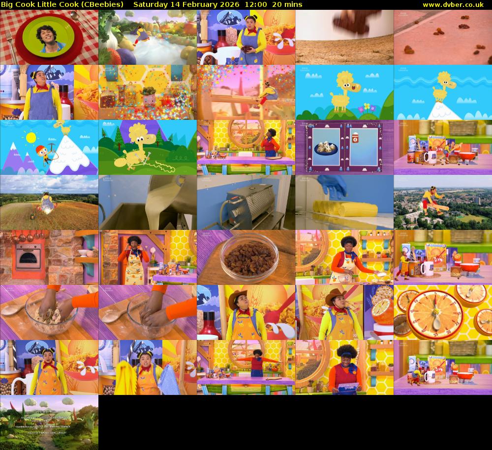 Big Cook Little Cook (CBeebies) Saturday 14 February 2026 12:00 - 12:20