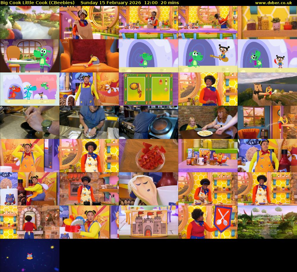 Big Cook Little Cook (CBeebies) Sunday 15 February 2026 12:00 - 12:20