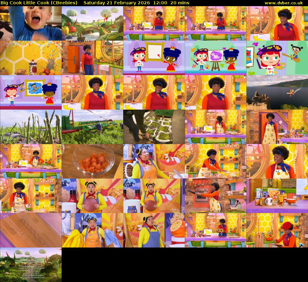 Big Cook Little Cook (CBeebies) Saturday 21 February 2026 12:00 - 12:20