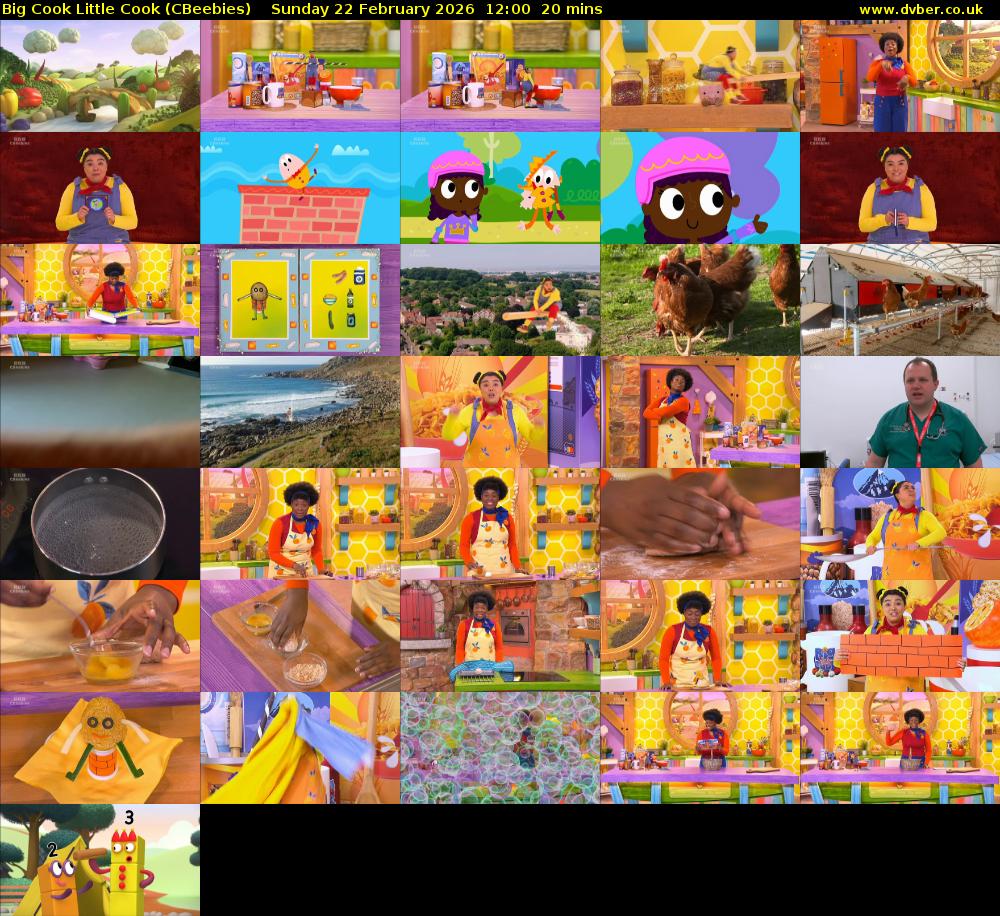 Big Cook Little Cook (CBeebies) Sunday 22 February 2026 12:00 - 12:20