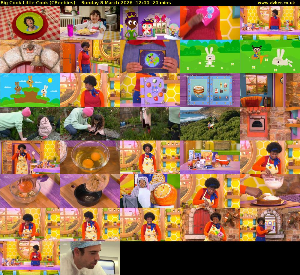 Big Cook Little Cook (CBeebies) Sunday 8 March 2026 12:00 - 12:20