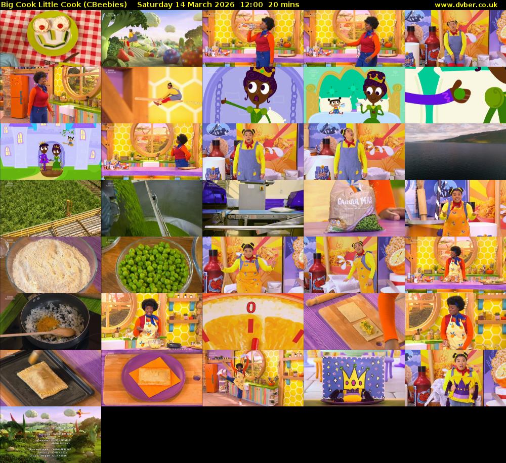 Big Cook Little Cook (CBeebies) Saturday 14 March 2026 12:00 - 12:20