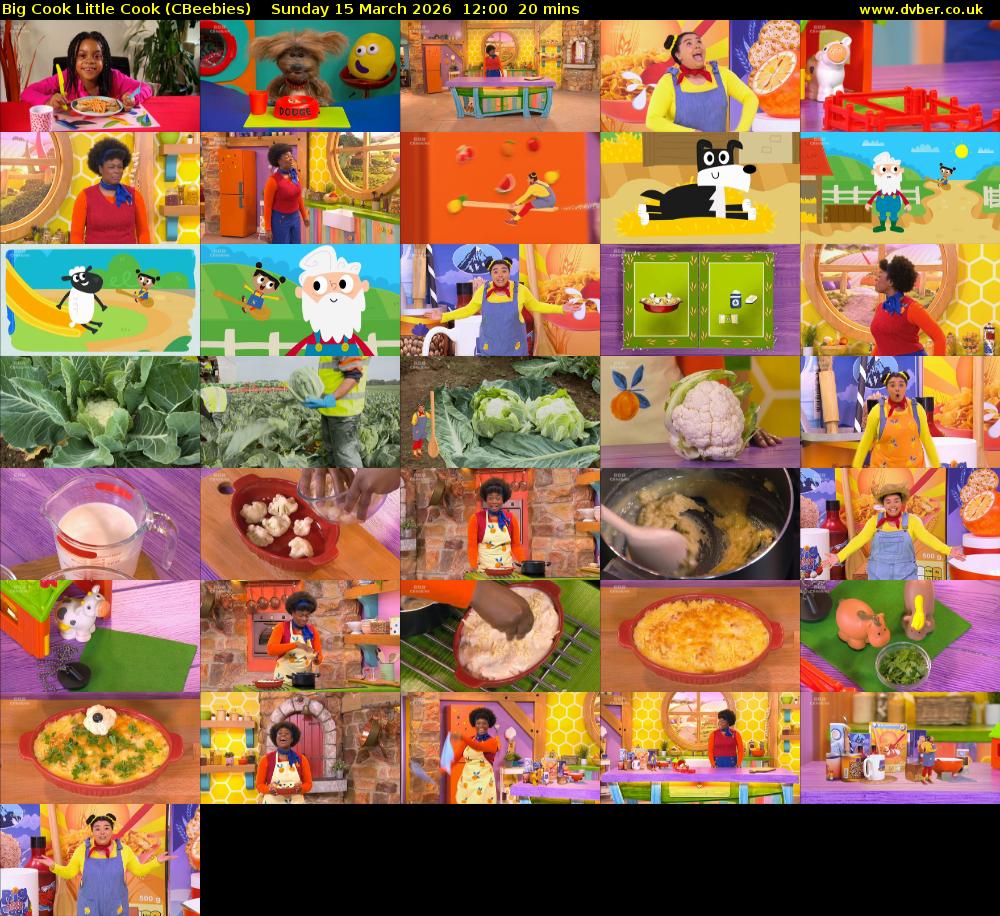 Big Cook Little Cook (CBeebies) Sunday 15 March 2026 12:00 - 12:20